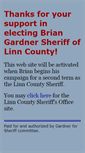 Mobile Screenshot of gardnerforsheriff.com