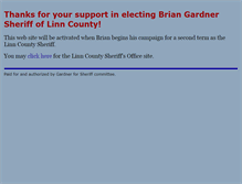 Tablet Screenshot of gardnerforsheriff.com